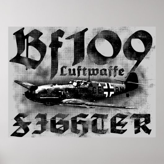 Bf 109プリント ポスター (正面)