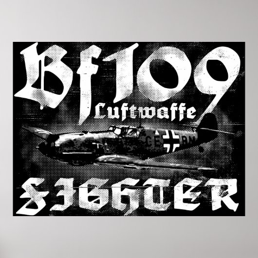 Bf 109プリント ポスター (正面)