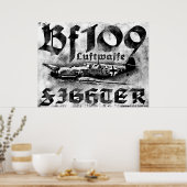 Bf 109プリント ポスター (キッチン)