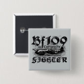 Bf 109平方ボタン 缶バッジ (正面&裏面)