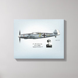 BF-109Gフランツスティグラプロファイル キャンバスプリント