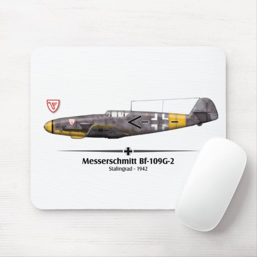 Bf-109G-2 - Luftwaffe - Stalingrad Battle - 1942 マウスパッド (マウス)