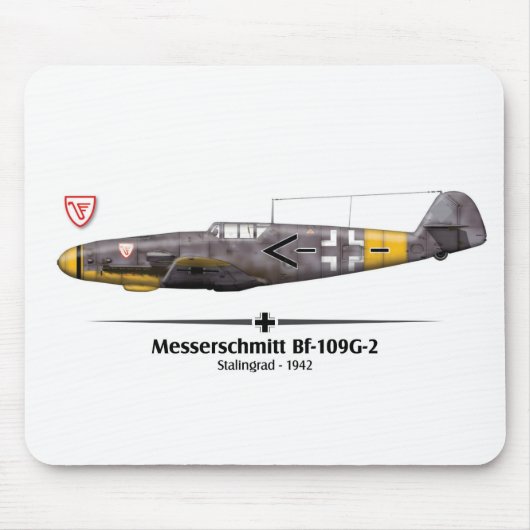 Bf-109G-2 - Luftwaffe - Stalingrad Battle - 1942 マウスパッド (正面)
