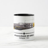 Bf-109G-2 - Luftwaffe - Stalingrad Battle - 1942 マグカップ (中央)