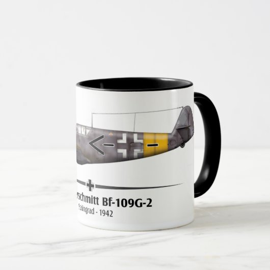 Bf-109G-2 - Luftwaffe - Stalingrad Battle - 1942 マグカップ (正面右)