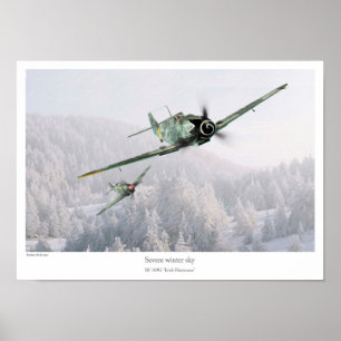 BF 109G "Erich Hartmann" ポスター