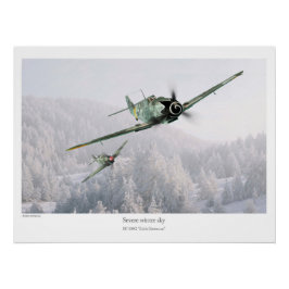 BF 109G "Erich Hartmann" ポスター
