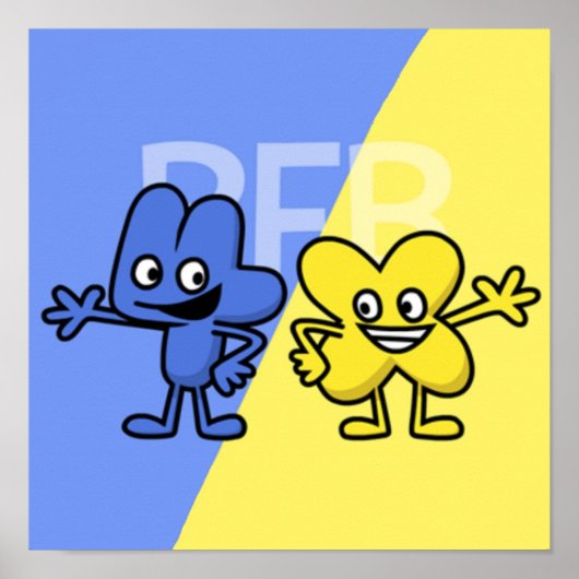 BFB 4およびXデザイン ポスター (正面)
