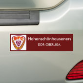 BFCベルリンDDR-OBERLIGA バンパーステッカー (車上)