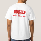BFDのワイシャツの"電球のロゴ" Tシャツ (裏面)
