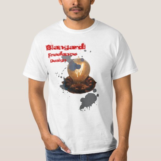 BFDのワイシャツの"電球のロゴ" Tシャツ (正面)