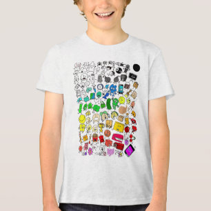 Bfdiアニメーション狂気すべてのキャラクター_1 トライブレンドTシャツ