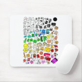 Bfdiアニメーション狂気すべてのキャラクター_1 マウスパッド (マウス)