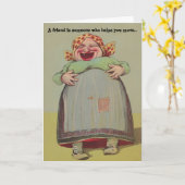 BFFのおもしろいのFriendship SecretsよくはしゃぐなユーモアLOLの女性 カード (黄色い花)