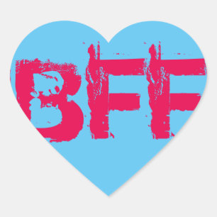 BFFのハートのステッカー ハートシール