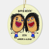 BFFのロックマンガ セラミックオーナメント (左)