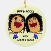 BFFのロックマンガ セラミックオーナメント (裏面)