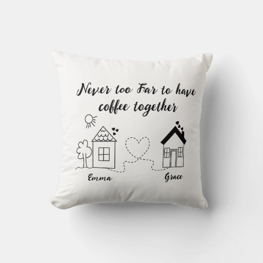 Bffの妹とコーヒーを一緒に飲むには決して遠くない クッション (正面)