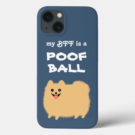 BFFはポフボール – かわいいポメラニア犬犬 Case-Mate iPhoneケース (裏面)