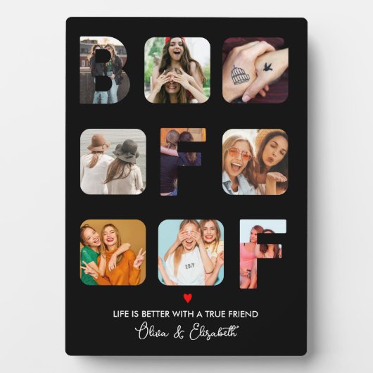 BFFカスタムかわいいプレゼント フォトプラーク (正面)