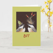 BFFカード(《鳥》アメリカゴガラ付) カード (黄色い花)