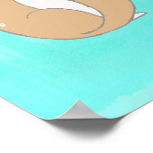 BFFキツネとウサギ漫画のスケッチ ポスター (角)