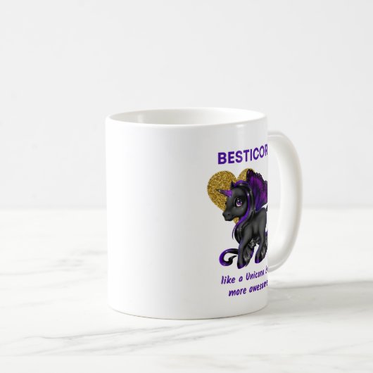 BFFギフトはユニコーンのようにベスティコーンが素晴らし多い コーヒーマグカップ (正面右)