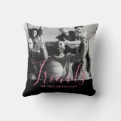 BFFギフトパーソナライズされたフレンドの写真 クッション (裏面)