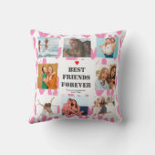 BFFギフパーソナライズされたトフ最高のレンズ写真コラージュ クッション (裏面)