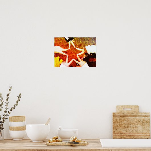 BFFスターハンズ ポスター (キッチン)