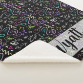 BFFドードルズ – フェイクグリッターパターン シェルパブランケット (3/4)