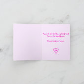 BFFバタフライ誕生日カード カード (内部)