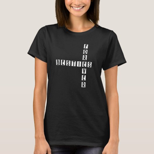 Bffパズル&クロスワードおもしろいベスティーズForever 1 Tシャツ (正面)