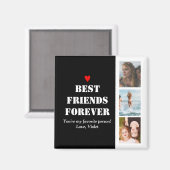 BFFパーソナライズされたカスタムフォトコラージュベスティー マグネット (正面/裏面)