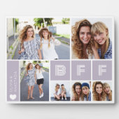 BFFパープルハート数々のフォトコラージュ フォトプラーク (正面)