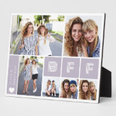 BFFパープルハート数々のフォトコラージュ フォトプラーク (側面)