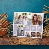 BFFパープルハート数々のフォトコラージュ フォトプラーク (側面)