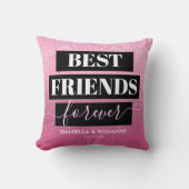 BFFピモダンンクグリッター最高のフィードベッティ クッション (正面)