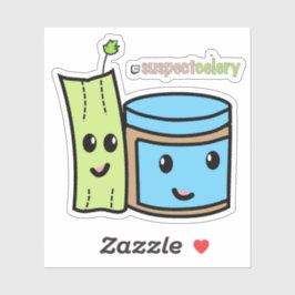 BFFピーナッツバター+セロリ容疑者セロリ™ シール