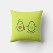 BFFフォトおもしろいコラージギフトアボカパーソナライズされたド クッション (裏面)