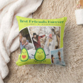 BFFフォトおもしろいコラージギフトアボカパーソナライズされたド クッション (ブランケット)
