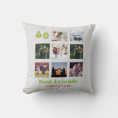 BFFフォトおもしろいコラージギフトアボカパーソナライズされたド クッション (正面)