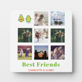 BFFフォトおもしろいコラージギフトアボカパーソナライズされたド フォトプラーク