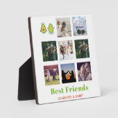 BFFフォトおもしろいコラージギフトアボカパーソナライズされたド フォトプラーク (正面)