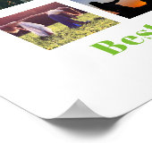 BFFフォトおもしろいコラージギフトアボカパーソナライズされたド ポスター (角)