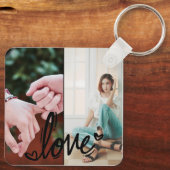 BFFフォトカスタムコラージキーチェーン – 名前あり キーホルダー (裏面)