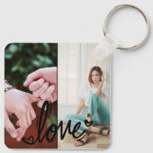 BFFフォトカスタムコラージキーチェーン – 名前あり キーホルダー (裏面)