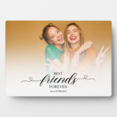 BFFフォトギフトベスティーズ最高の友達のモダントレンディー フォトプラーク (正面)