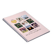 BFFフォトコラージギフトダスティピンクピザの友人 ノートブック (右側)