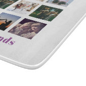 BFFフォトコラージギフトピーナッツバターゼリーサンド カッティングボード (角)